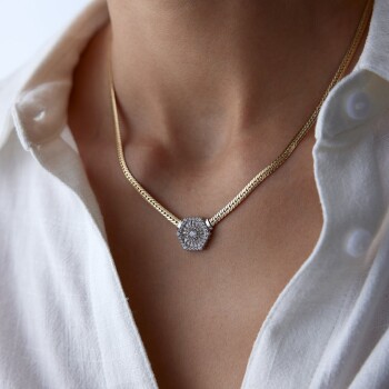 Snake Hekzagonal Baget Kolye - Cemart (1)