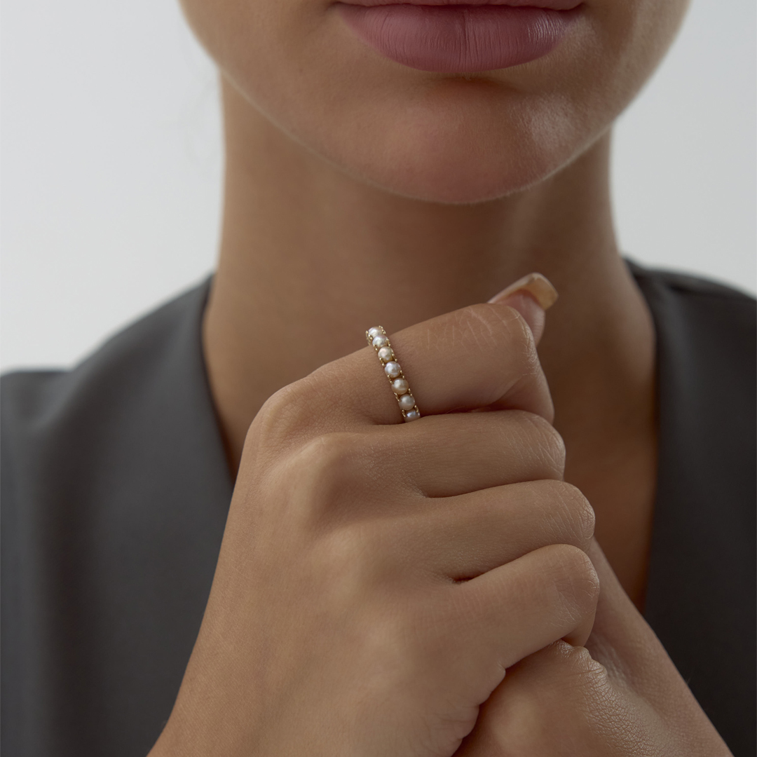 Soft White Pearl Yüzük - 1
