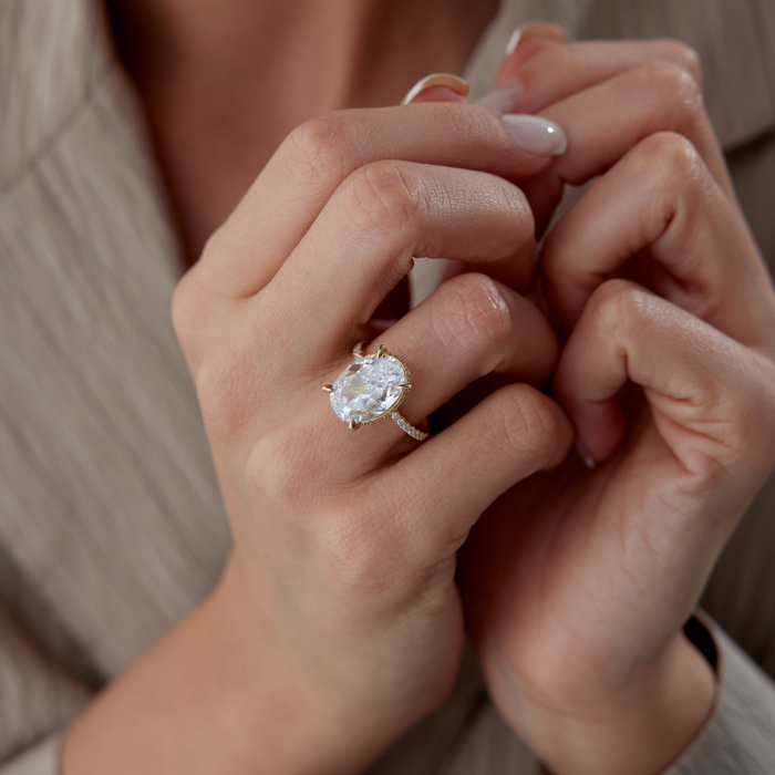 Sole Yarımtur Tektaş Yüzük - 3