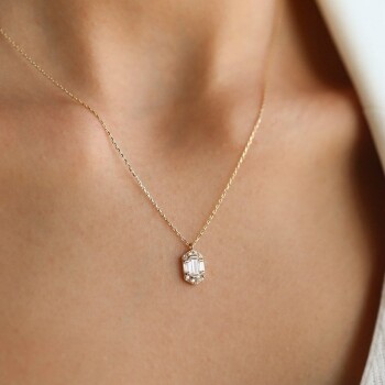 Sonsuz Pırıltı Baget Kolye - Rayna