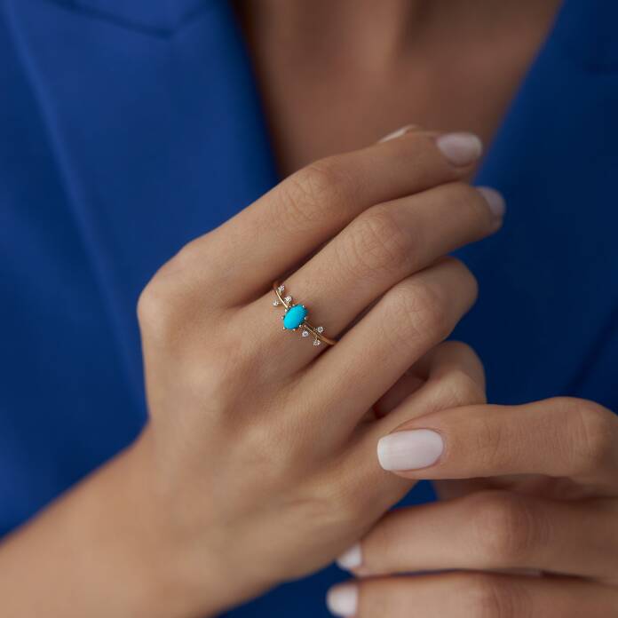 Sonsuz Sevgi Firuze Taşlı Yüzük - 1