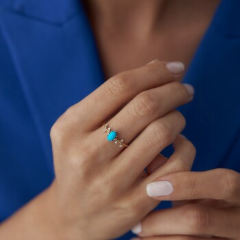 Sonsuz Sevgi Firuze Taşlı Yüzük - 2