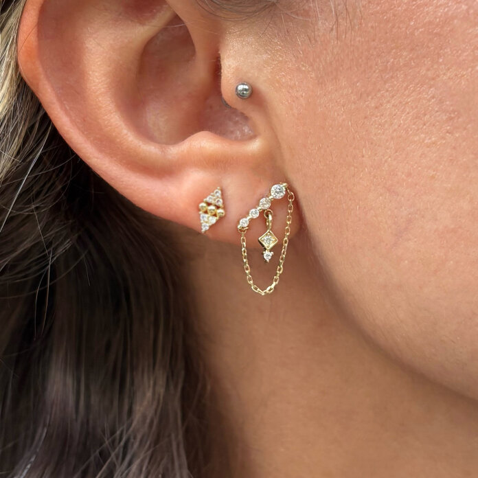 Sorex Spin Taşlı Küpe - 1