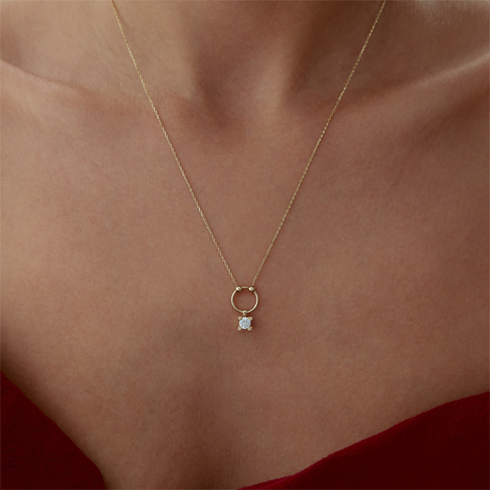 Sparkle Circle Kolye - Özkonak