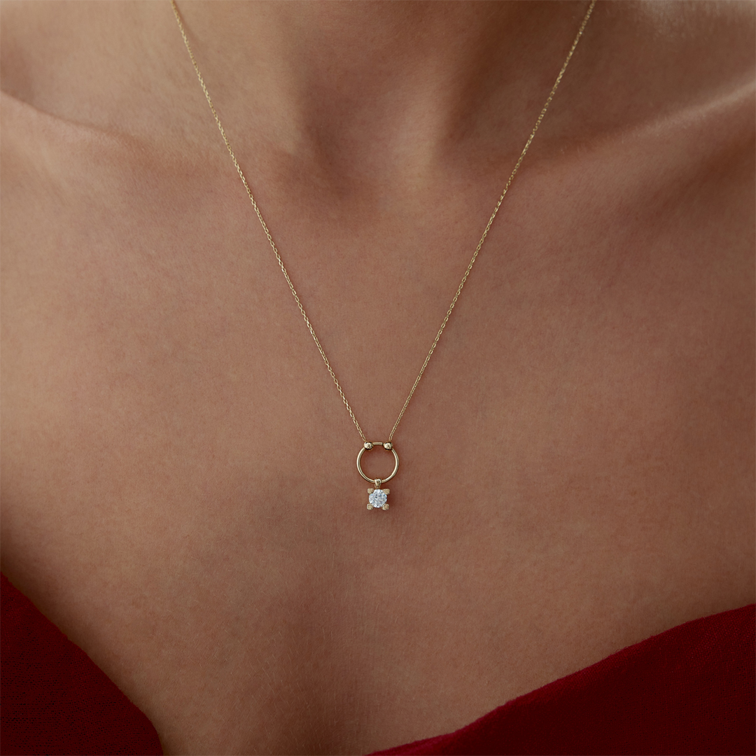 Sparkle Circle Kolye - 1