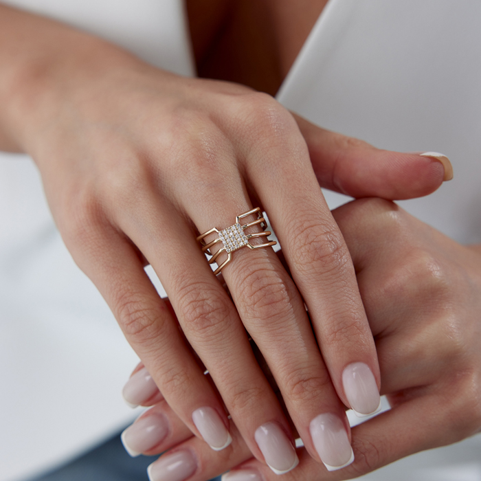 Spider Gold Yüzük - Alen