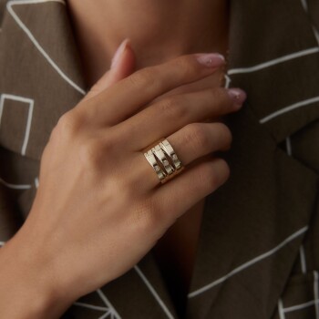 Spiry Bold Yüzük - Mg Gold (1)