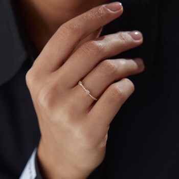 Square Burgu Yüzük - Nüans (1)