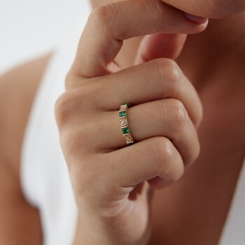 Square Green Yüzük - Gökhan Bera (1)