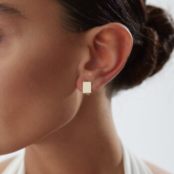 Square Plaka Küpe - Alen