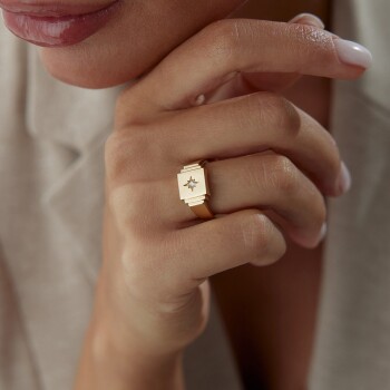 Square Star Yüzük - Rayna