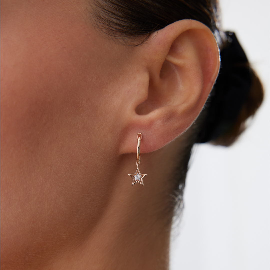 Star Halka Sallantılı Küpe - 1