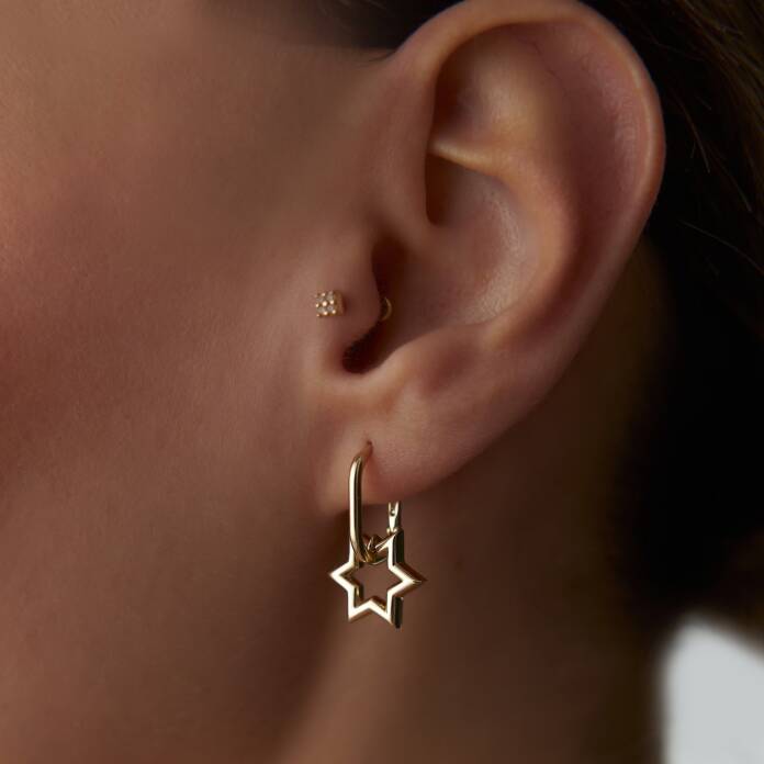 Star Sallantılı Ataç Küpe - 2