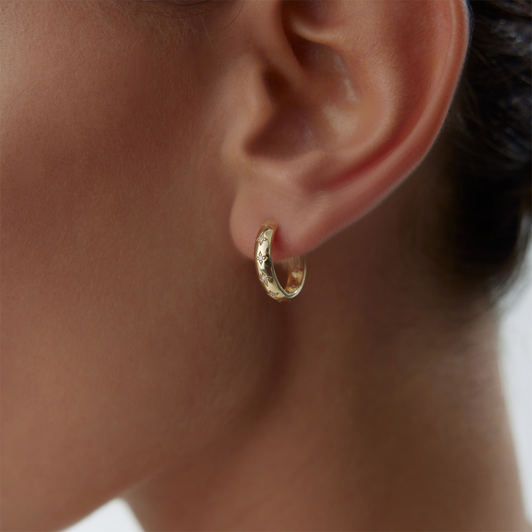 Star Shine J Küpe - 2