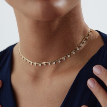 Stone Flood Chooker Kolye - MİST (1)