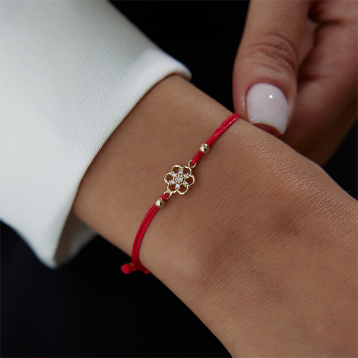 Stone Flower İp Bileklik - Koçak (1)