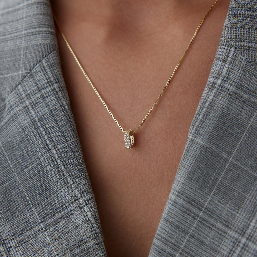 Stone Kare Kolye - 1