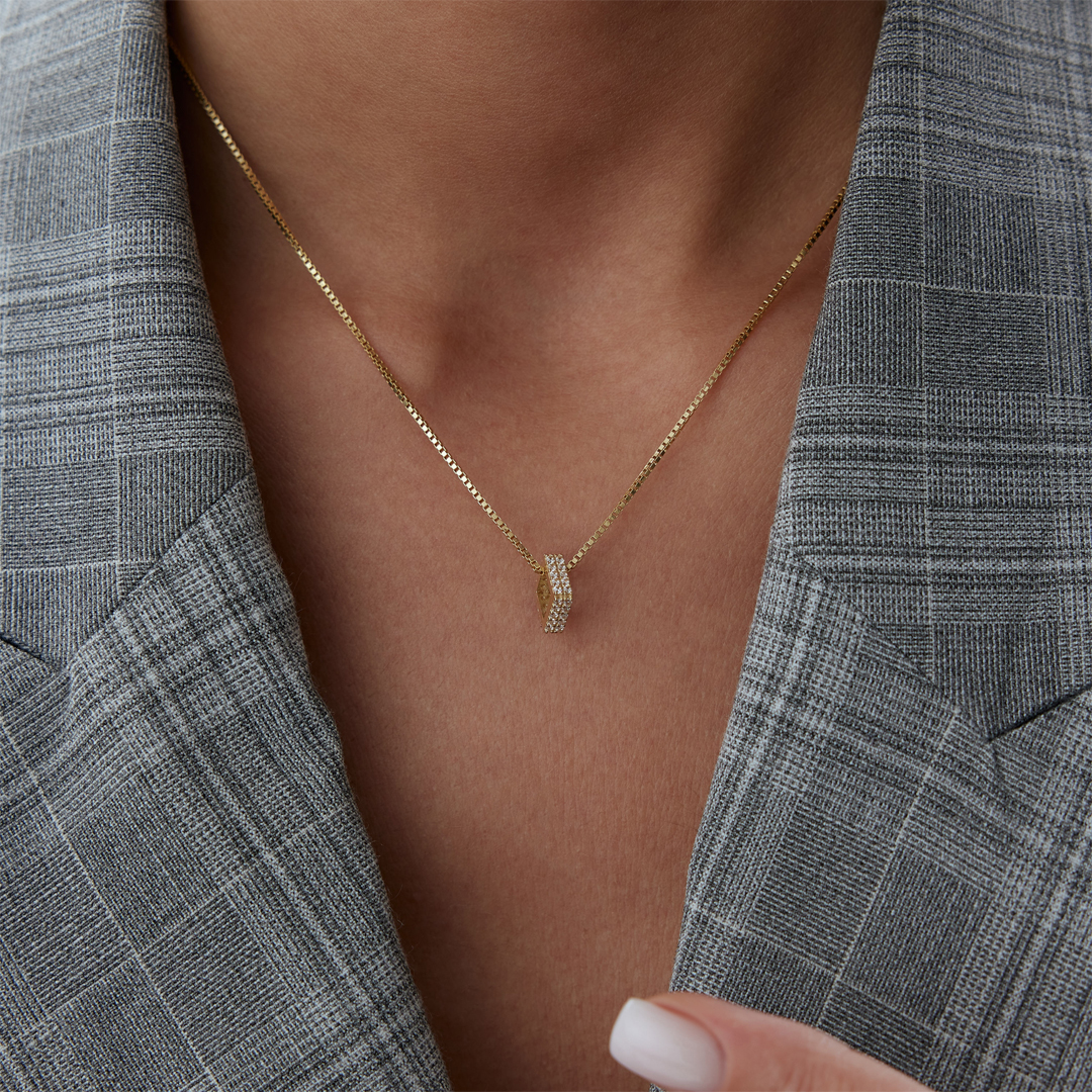 Stone Kare Kolye - 4