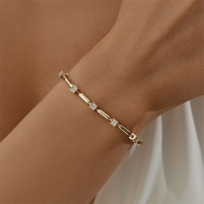 Stone Square Bileklik - Rayna (1)