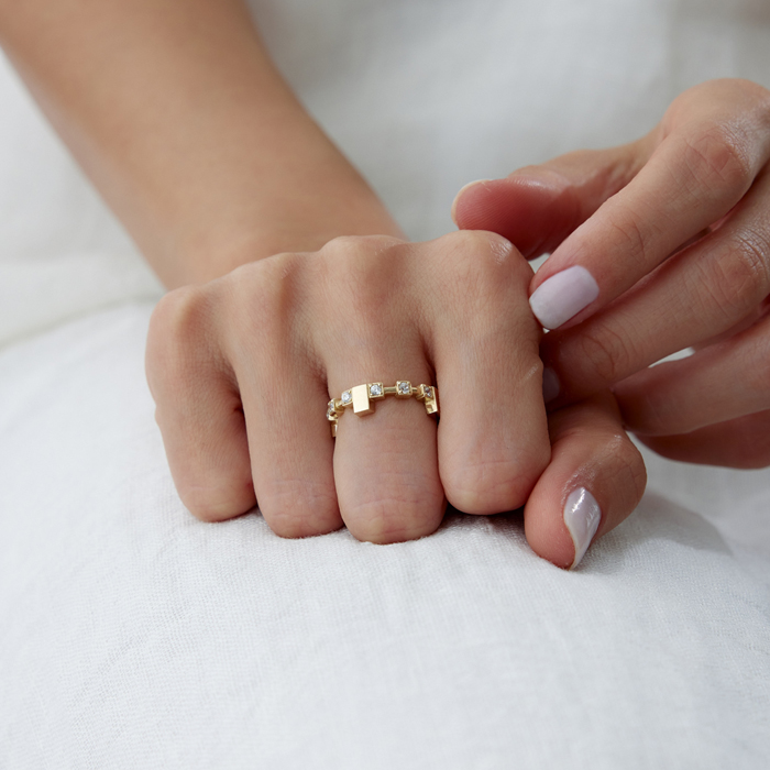 Stone T Yüzük - Cemart