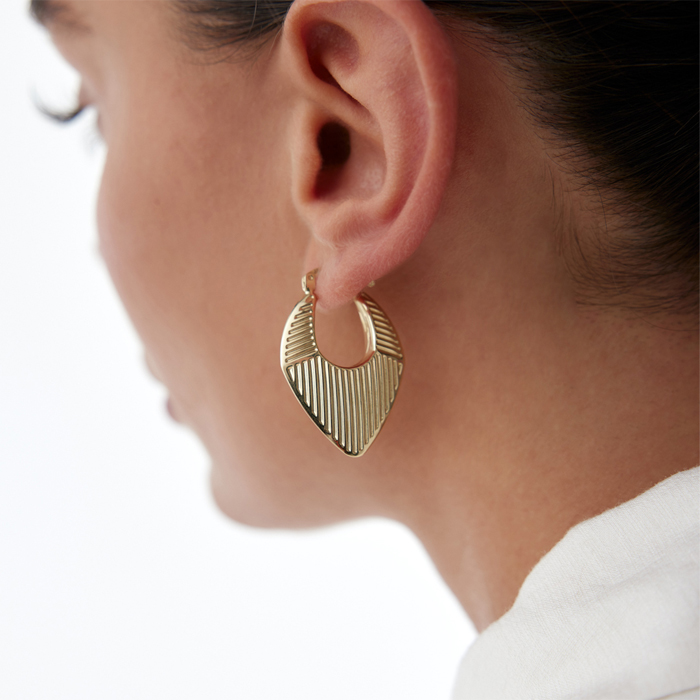 Stripe Vintage Küpe - Dilmener (1)