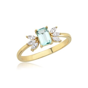 Su Yeşili Lotus Yüzük - 3