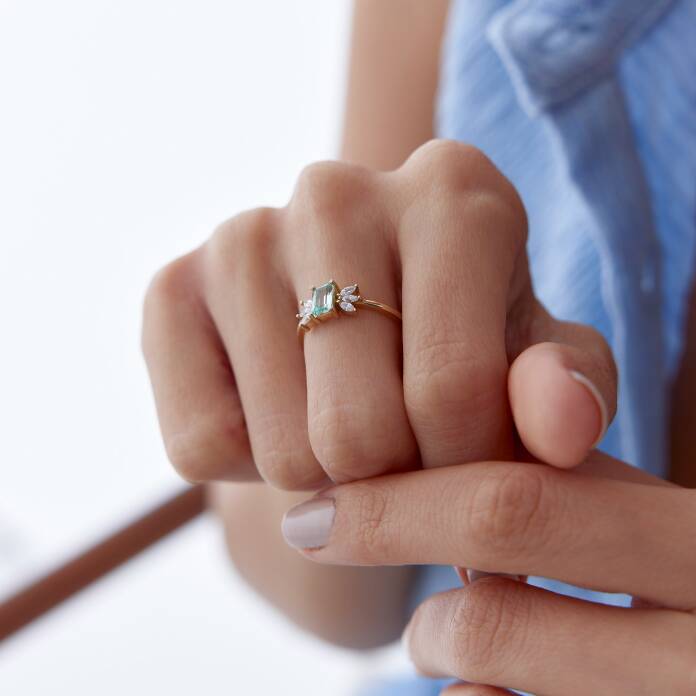 Su Yeşili Lotus Yüzük - 4