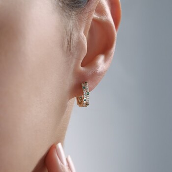 Su Yolu Green Point Küpe - Rayna