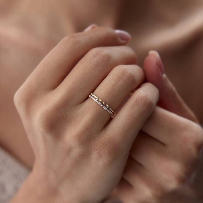 Su Yolu Hasır İkili Yüzük - 1