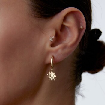 Sun Rise Sallantılı Küpe - Rayna