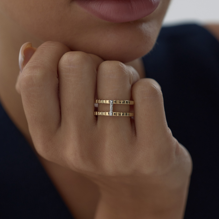 Sütun Işıltısı Yüzük - Arax