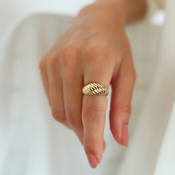 Süzme Es Bombe Yüzük - Nüans