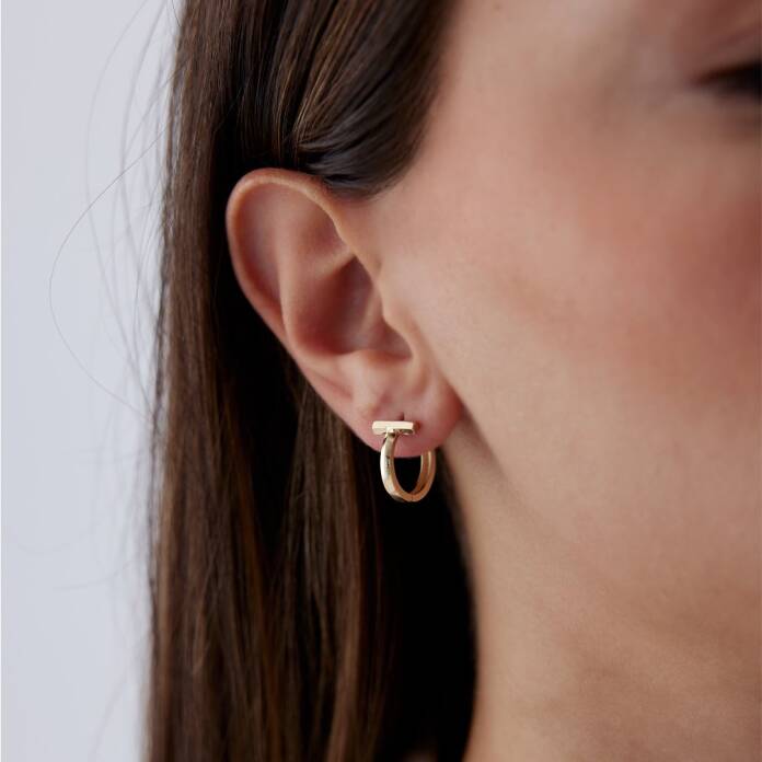 T Yuvarlak Küpe - 1