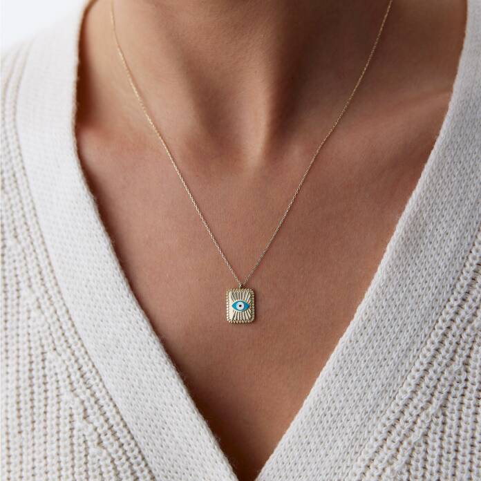 Tablet Mine Kirpik Kolye - 1