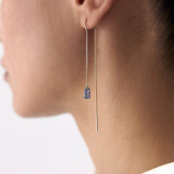 Taç Aqua Küpe - Rayna