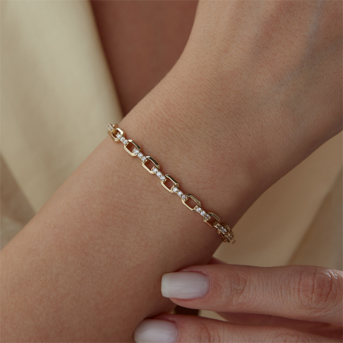 Taş Bağlantılı Ataç Bileklik - 1