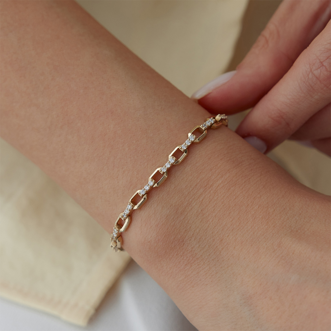 Taş Bağlantılı Ataç Bileklik - 2