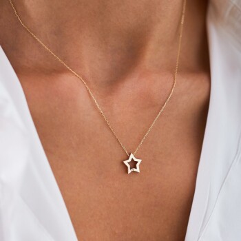 Taş Detay Yıldız Kolye - Rayna