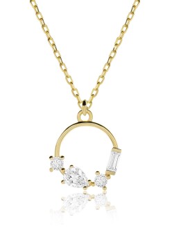 Taş Serisi Halka Kolye - 3