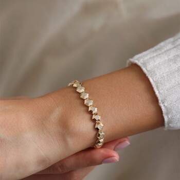 Taşlı Altıgen Bileklik - Rayna