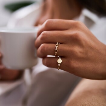 Taşlı Altıgen Yüzük - Ali Altınbas (1)