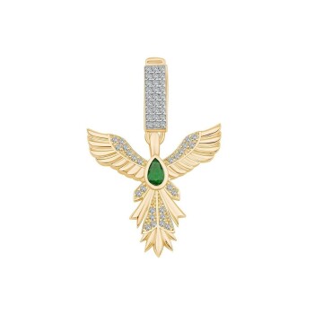 Taşlı Anka Kuşu Sallantılı Charm - 1