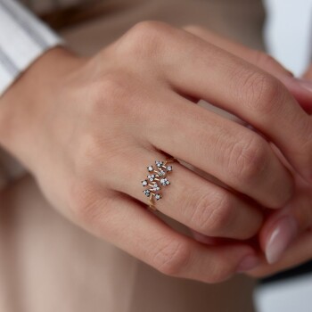 Taşlı Arrow Yüzük - Alen