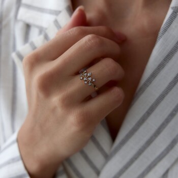 Taşlı Arrow Yüzük - Alen (1)