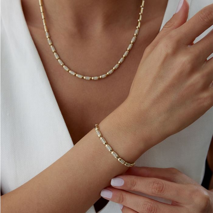 Taşlı Bakla Set - 3