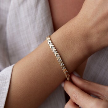 Taşlı Balıksırtı Bileklik - Rayna (1)