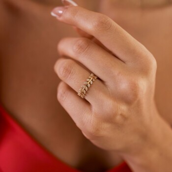 Taşlı Başak Yüzük - Rayna