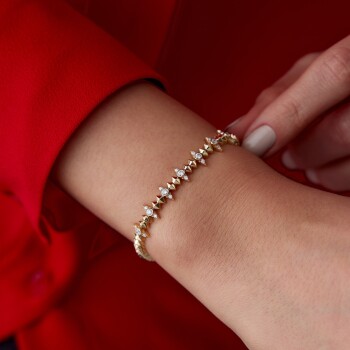 Taşlı Bombe Shuriken Bileklik - Alen