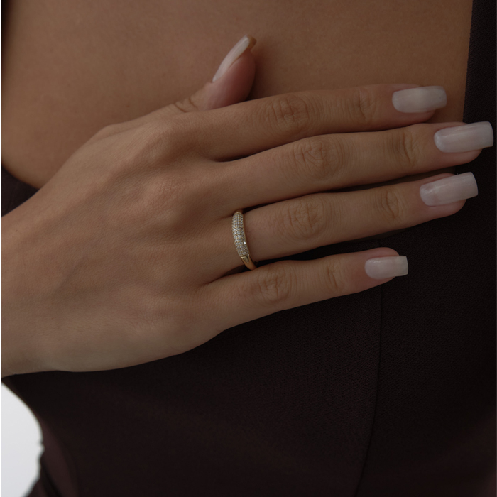 Taşlı Bombe Yüzük - 3