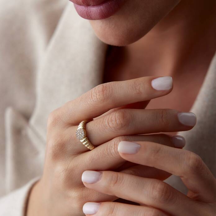 Taşlı Bombeli Yüzük - 2